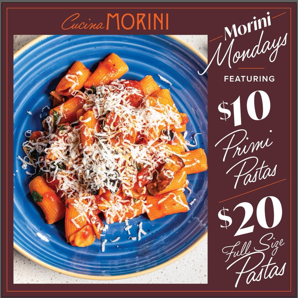 “Morini Mondays” at Cucina Morini